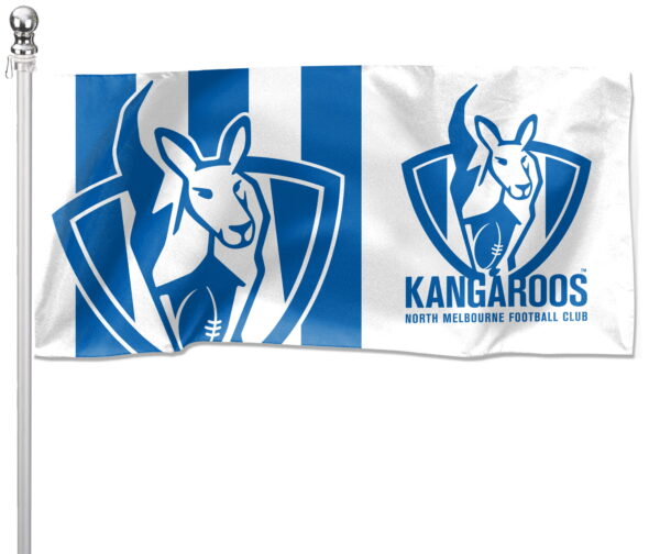 NRL North Melbourne Kangaroos Pole Flag LARGE 1800x900mm Licensed (Pole not included)