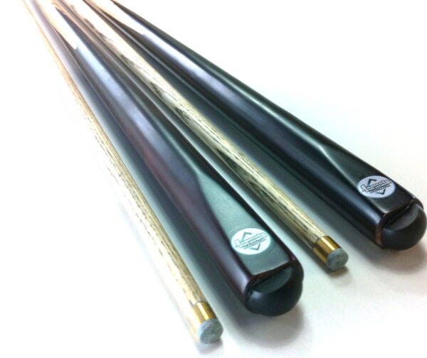 WOODEN POOL SNOOKER BILLIARD CUE SET 2x Cues ASH PRO with 10mm Glue Tips