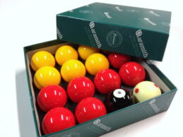 CASINO POOL BALLS Aramith Premier 2 inch WITH 1 & 7/8  inch MEASLE WHITE BALL