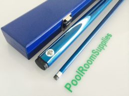DARK BLUE 57 Inch Graphite Pool Snooker Billiard Cue and Case Christmas Gift