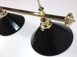 LARGE Brass Light (4 x Black Shades)