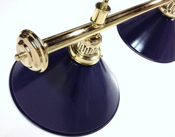 LARGE Brass Light (4 x Blue Shades)