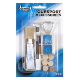 Formula Sports SMALL Pool Snooker Billiard Cue Tip Tipping Kit Chalk Clamp Glue Sander