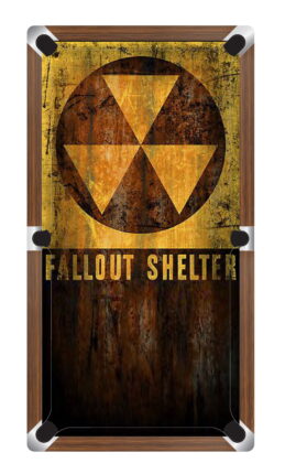 FALLOUT Custom Made Printed Pool Snooker Billiard Table Felt Cloth