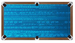 MATRIX BLUE Custom Made Printed Pool Snooker Billiard Table Felt Cloth