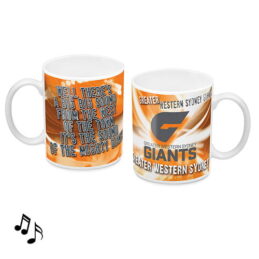 Greater Western Giants AFL MUSICAL Coffee Mug Cup 330ml