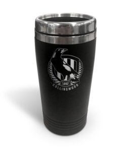 Collingwood Magpies AFL TRAVEL Coffee Mug Cup Double Wall Stainless Steel