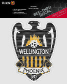 Wellington Phoenix A-League 4WD Car Glass See-Thu Decal Sticker