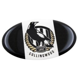 Collingwood Magpies AFL Lensed Team Oval Decal Badge - Cars, Bikes Laptops, Most Things