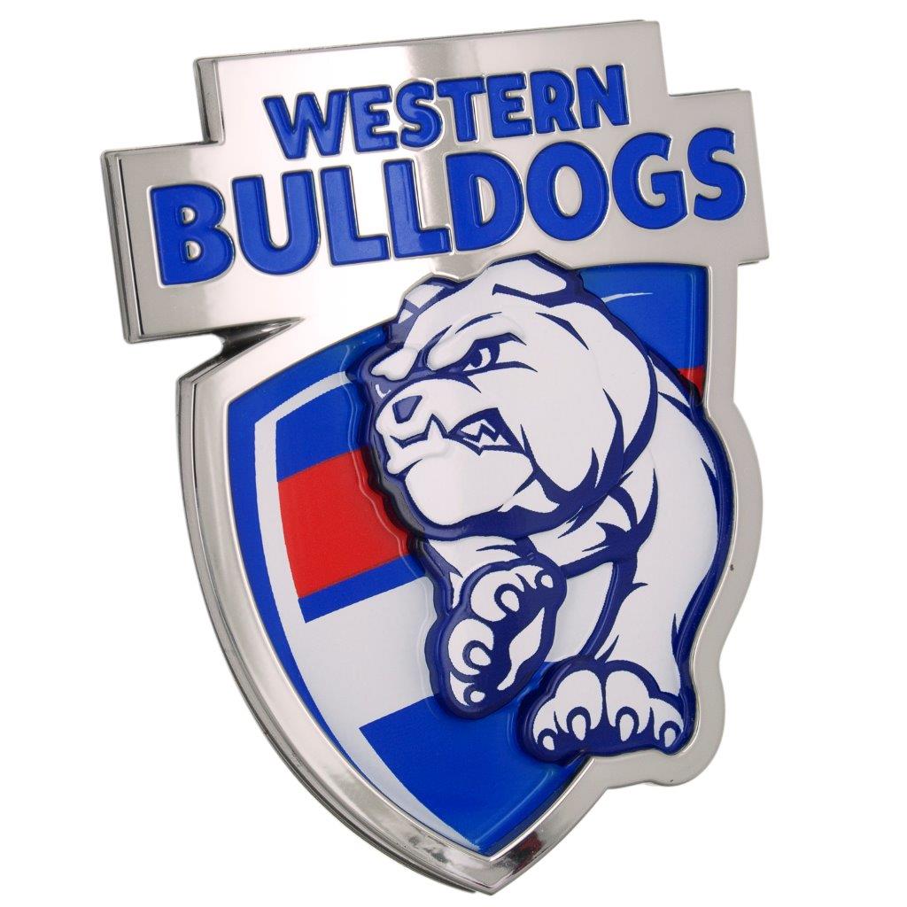 Western Bulldogs AFL 3D Chrome Emblem - For Cars, Laptops ...