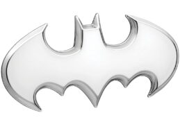Batman Car Emblem Batwing 3D Satin Chrome DC Comics Automotive Decal Sticker Badge