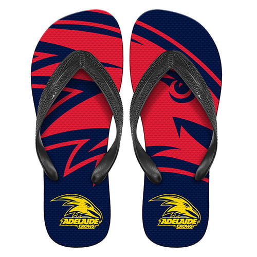 AFL480A ADELAIDE CROWS THONGS NAVY S