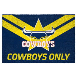 North QLD Queensland Cowboys NRL Doormat for Home Man Cave Bar BBQ