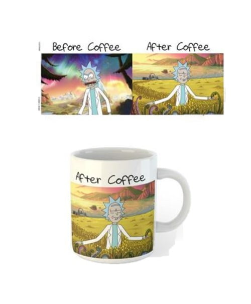 Rick and Morty Before and After Coffee Mug Cup