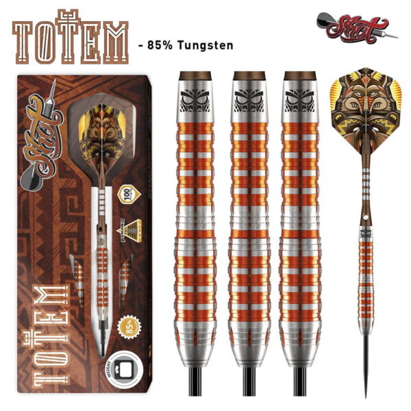 SHOT DARTS Totem 3 Series 85 Tungsten Copper Aluminium Anodised