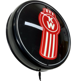 Kenworth KW Semi Trailer LED Bar Lighting Wall Sign Light Button BLACK