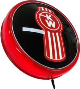 Kenworth KW Semi Trailer LED Bar Lighting Wall Sign Light Button RED