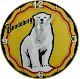 Bundy Bundaberg Rum Metal Clock Sign