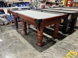 Cedar Colour Pool Snooker Billiard Table 7ft Slate with Silver Felt