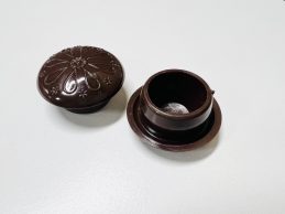 Pool Snooker Billiard Table Buttons Plastic Brown Flower