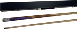 Lumex Cruiser Pool Snooker Billiard Cue Stick Purple and Cue Case Set