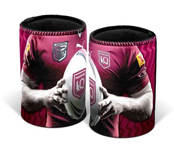 2025 State of Origin QLD Queensland Maroons Logo Jersey Design Can Stubby Cooler