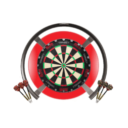Target Darts OMNI, TOR Dart Board, Red Surround, + Darts