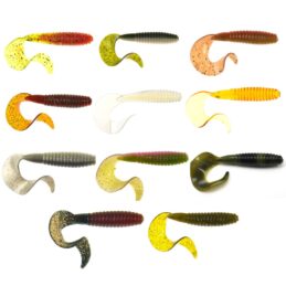 Atomic Plazos Soft Plastic Fishing Lure Fat Grub 5 Inch