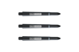 Winmau MvG Design Nylon Ring Grip Black Dart Polycarbonate Stems Shafts